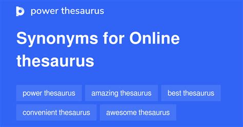 synonyms and antonyms thesaurus|Free Thesaurus .